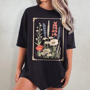 Vintage Wildflower T-Shirt | Boho Floral Cottagecore Tee